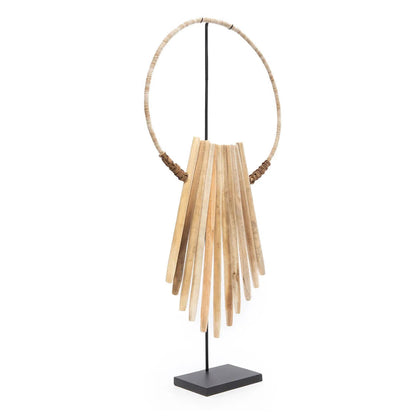 Palitos de madera en soporte - natural