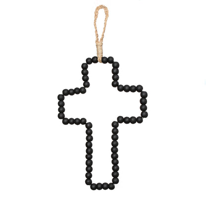 La cruz de madera - negra