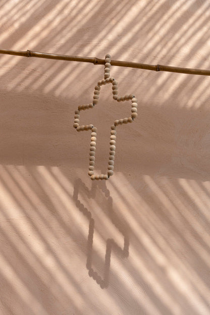 La cruz de madera - natural