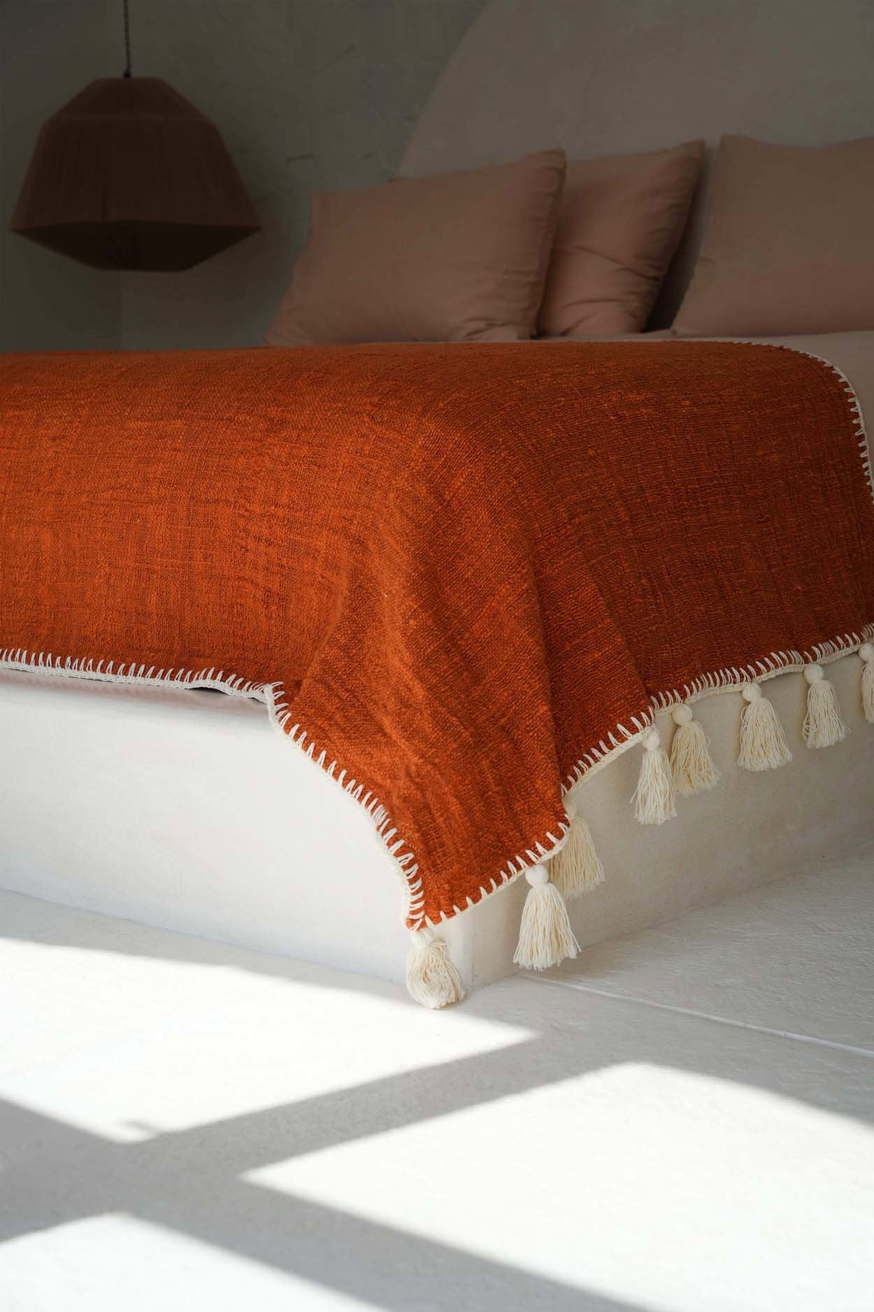 La colcha Stitch - terracota