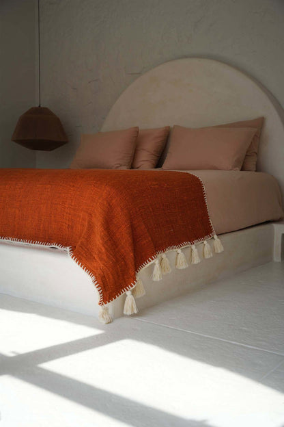La colcha Stitch - terracota