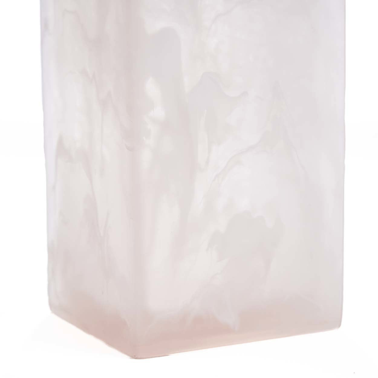 El dispensador de jabón de resina - rosa/blanco