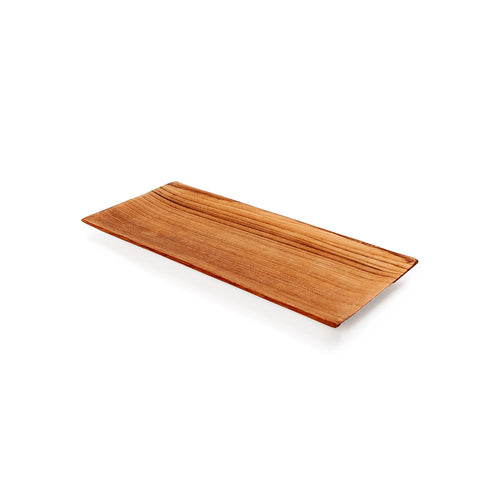 Tabla de sushi de raíz de teca - P
