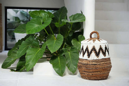 La cesta de playa Little Bay - blanco natural - M