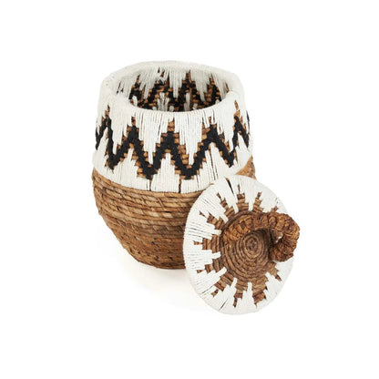 La cesta de playa Little Bay - Blanco natural - S