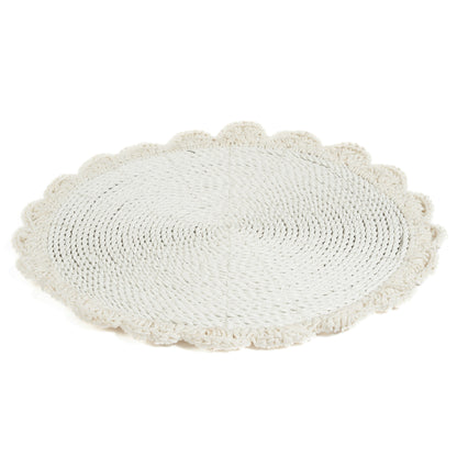 El mantel individual de macramé para boda - Natural