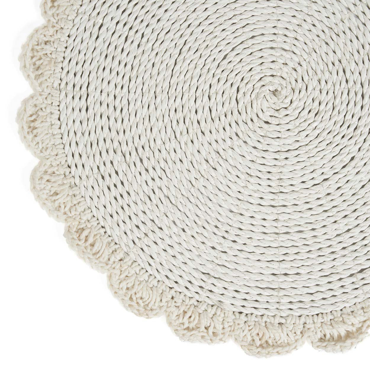 El mantel individual de macramé para boda - Natural