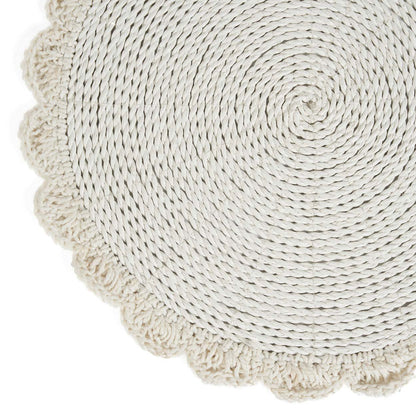 El mantel individual de macramé para boda - Natural