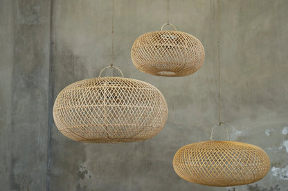 Lámpara colgante Wholly - natural - L