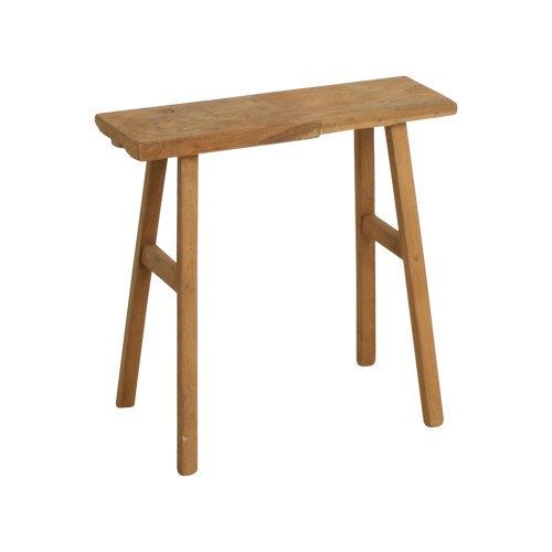 Mesa auxiliar/banco Java Carpenter - madera reciclada - 40x17x50 cm
