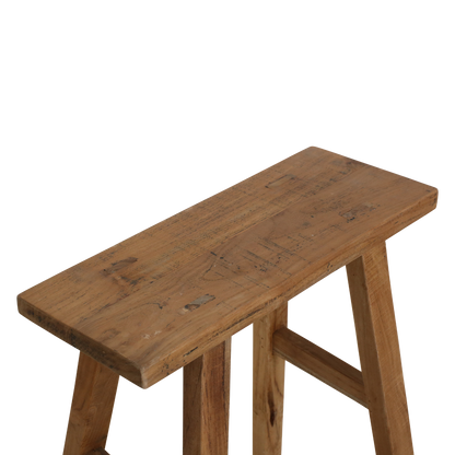 Mesa auxiliar/banco Java Carpenter - madera reciclada - 40x17x50 cm
