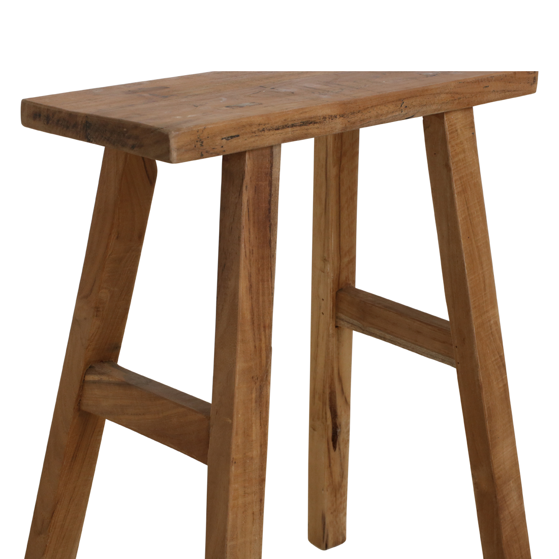 Mesa auxiliar/banco Java Carpenter - madera reciclada - 40x17x50 cm