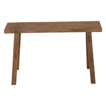 Mesa auxiliar/banco de carpintero Java - madera reciclada - 80x17x50 cm