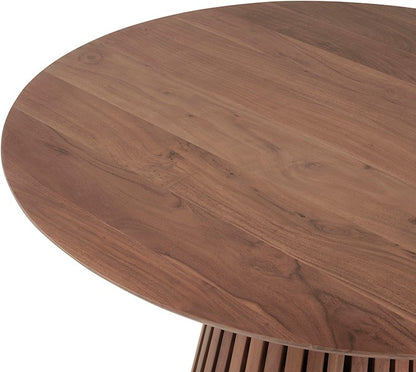 Mesa de comedor Ø130, Acacia natural