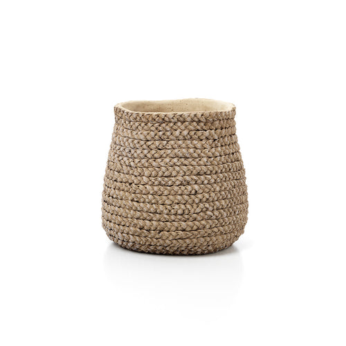 Maceta Faux-Puff - natural - L