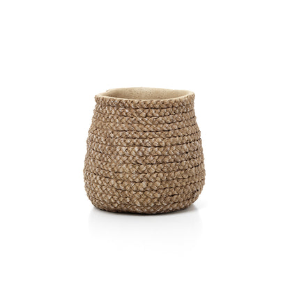 Maceta Faux-Puff - natural - M