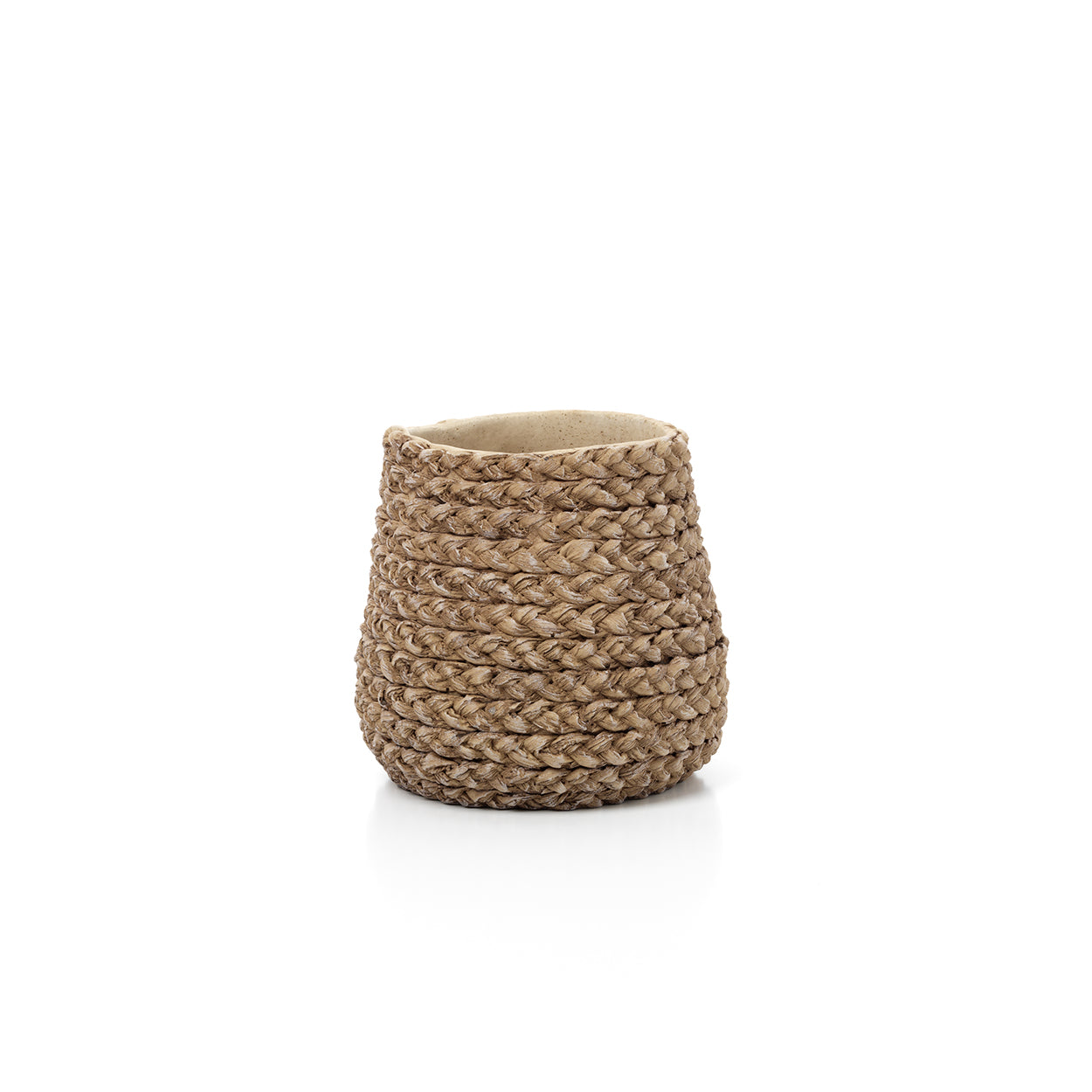 Maceta Faux-Puff - natural - Pequeña