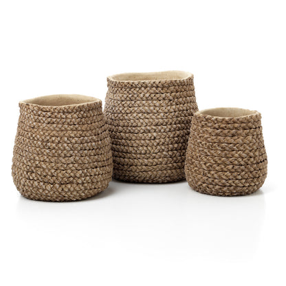 Maceta Faux-Puff - natural - Pequeña