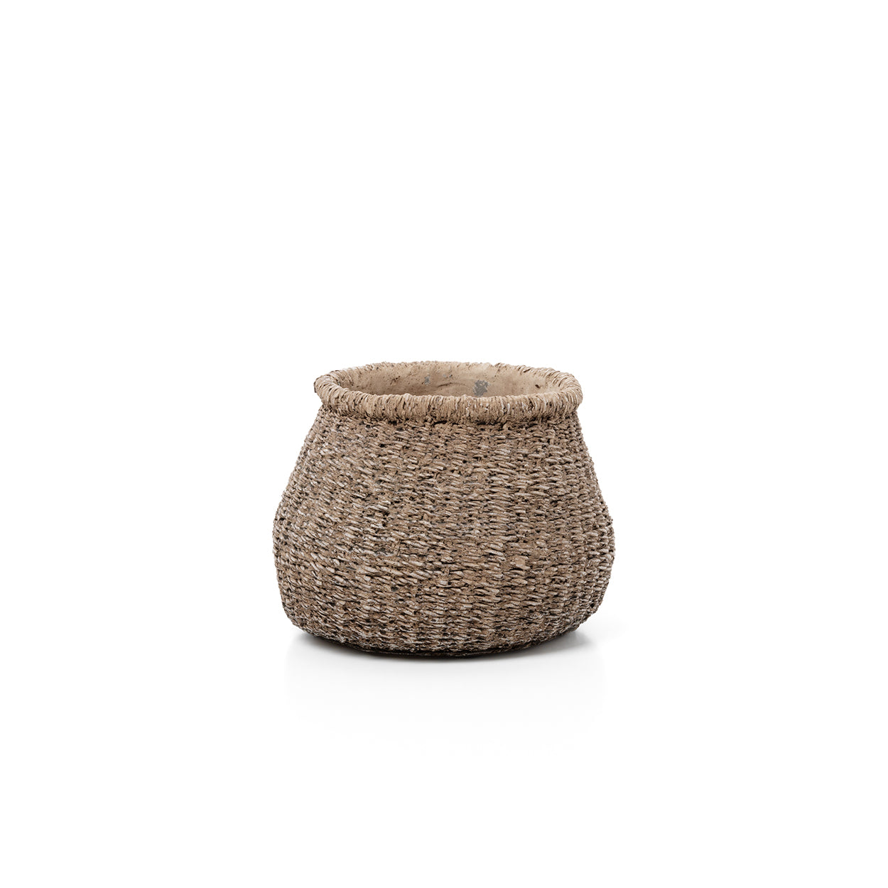 Maceta Faux-Puff - marrón - S