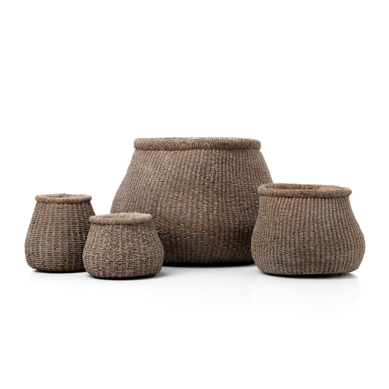 Maceta Faux-Puff - marrón - S