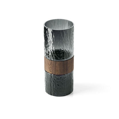 Jarrón Wood You Be Mine - Gris oscuro - L