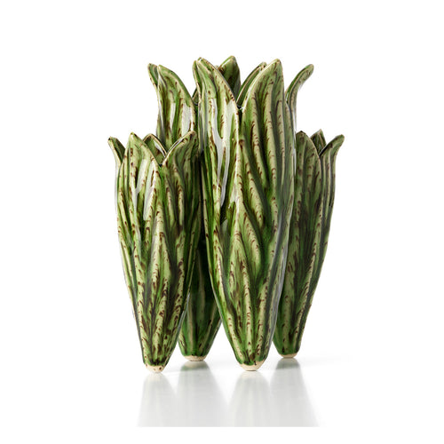 El Jarrón Hoja de Tulipán - Verde Bosque