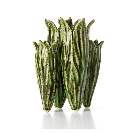 El Jarrón Hoja de Tulipán - Verde Bosque