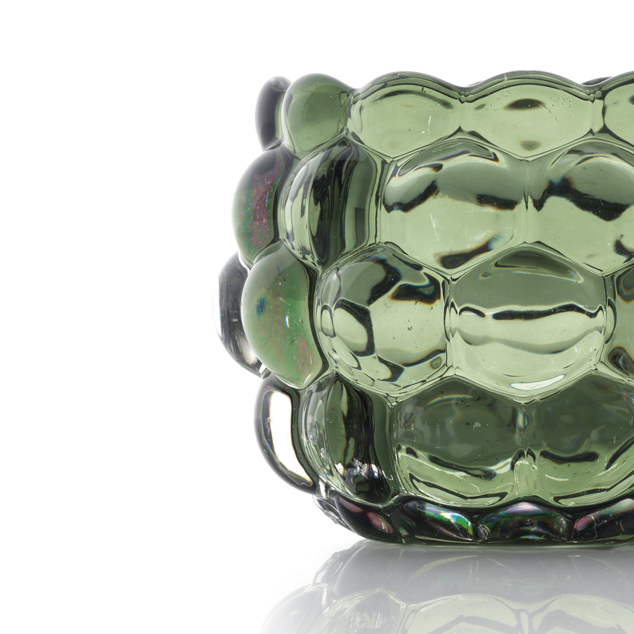 El portavelas Bubble Glow - verde
