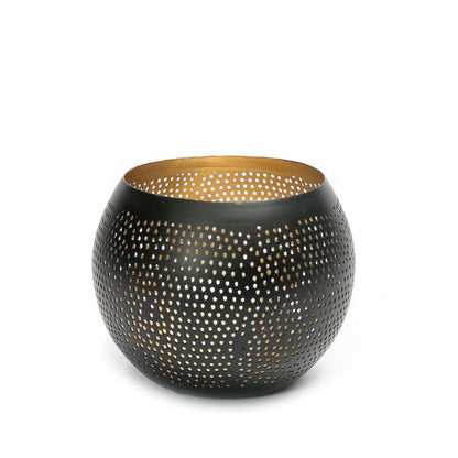 La Esfera Perforada - Negro Dorado - M