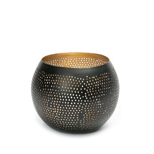 La Esfera Perforada - Negro Dorado - M