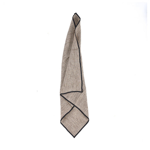 The Code servilleta de lino - negro natural - 45x45