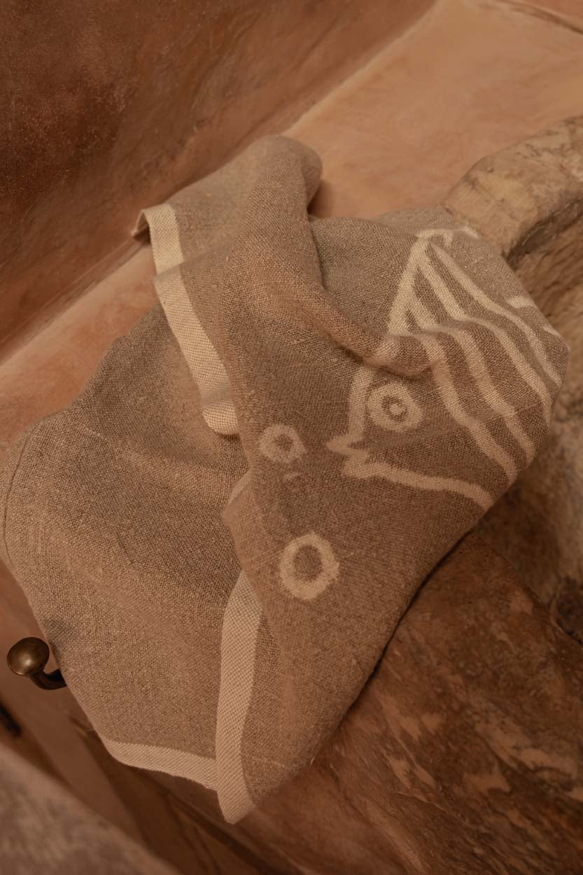 The Linen Fish Paño de cocina - blanco natural - 50x70 cm