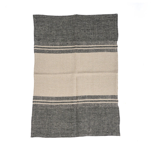 De Linnen Dash paño de cocina - natural/negro - 50x70