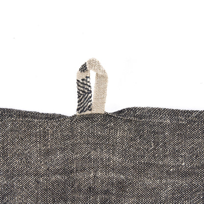 Paño de cocina de lino Smudge - natural/negro - 50 x 70 cm
