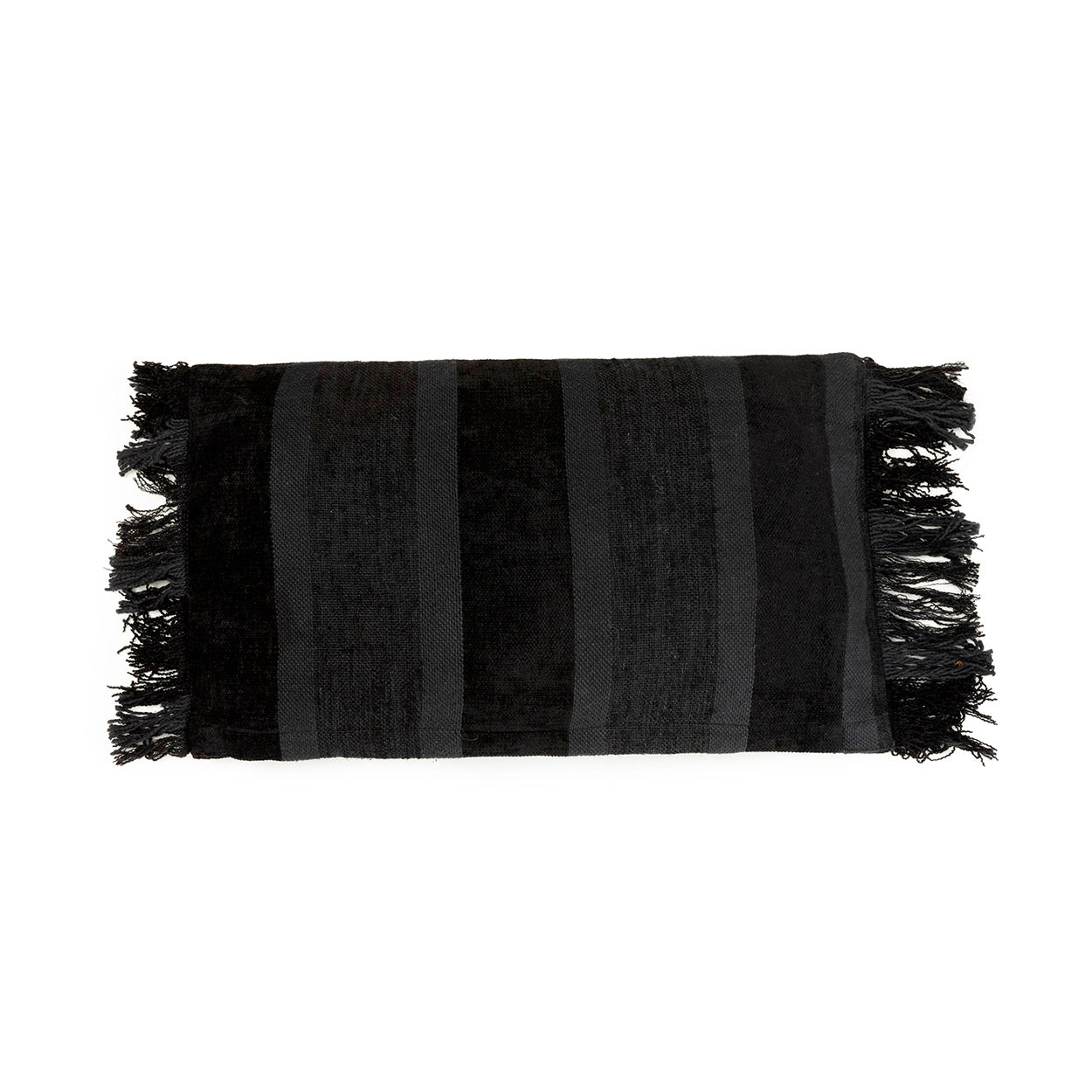 La funda de cojín Oh My Gee - terciopelo negro - 30x50