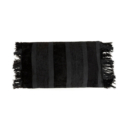 La funda de cojín Oh My Gee - terciopelo negro - 30x50