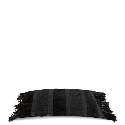 La funda de cojín Oh My Gee - terciopelo negro - 30x50