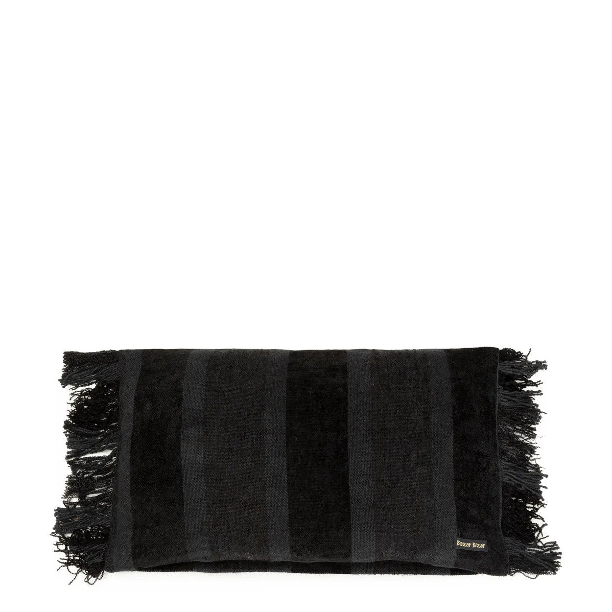 La funda de cojín Oh My Gee - terciopelo negro - 30x50
