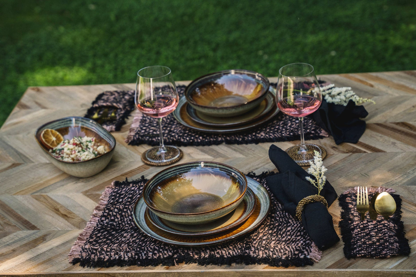 El posavasos Oh My Gee - negro-cobre