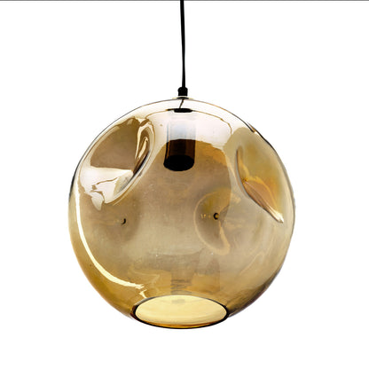 La lámpara colgante Bubbella - oro claro