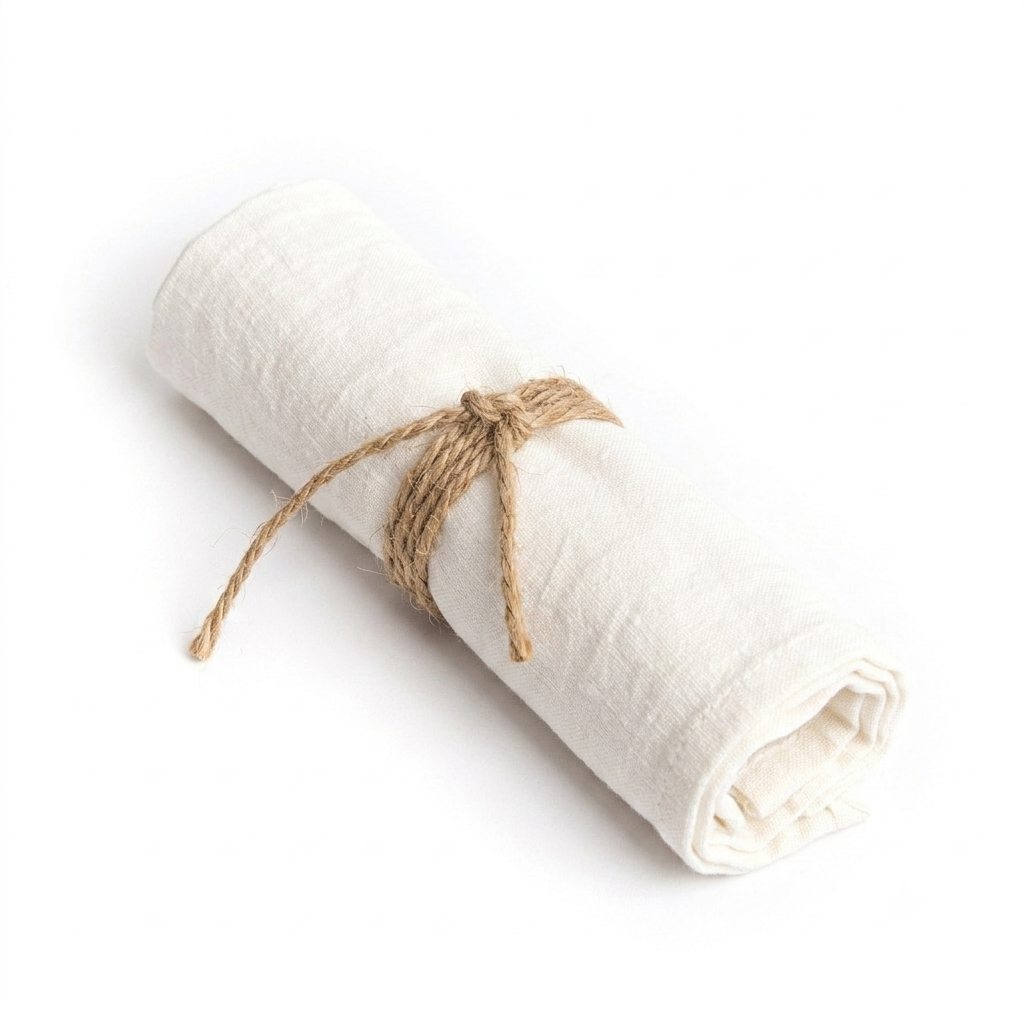 Servilleta de lino - blanco