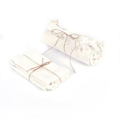 Mantel de lino - blanco - 150x200