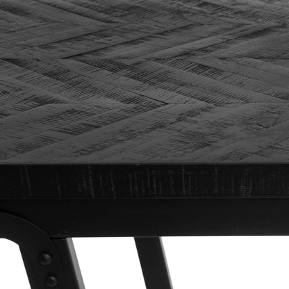 Mesa alta de espiga - Negro - 140 cm