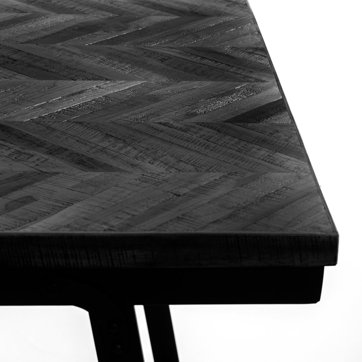 Mesa alta de espiga - Negro - 140 cm
