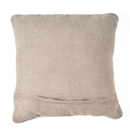 Funda de cojín de punto de lino - blanco natural