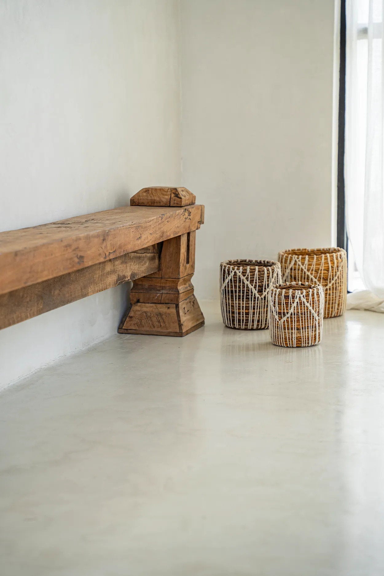 La cesta macra-mazing - Blanco natural - G
