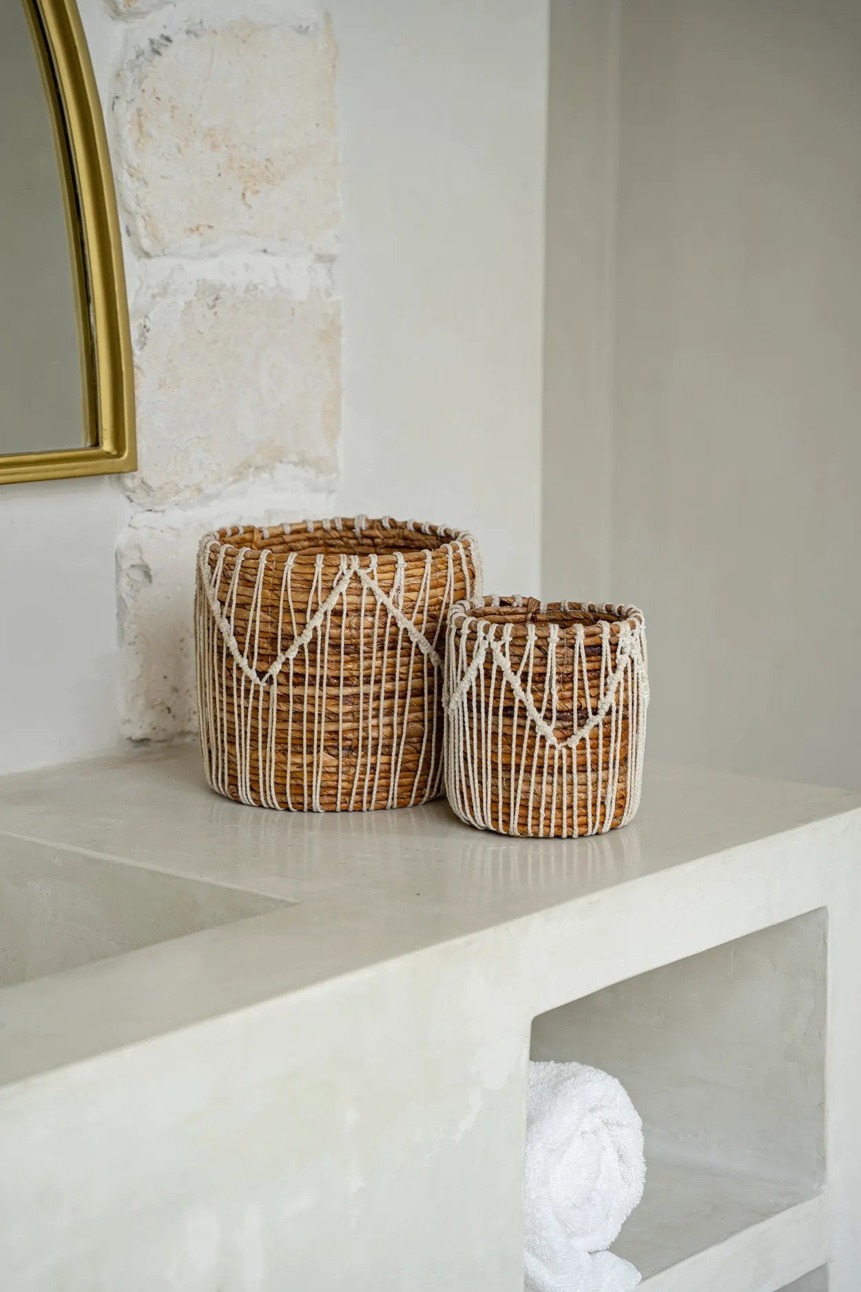 Cesta Macra-mágica - Blanco natural - P