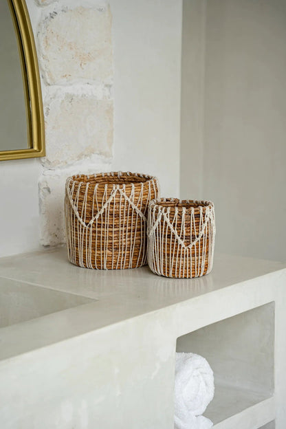 Cesta Macra-mágica - Blanco natural - P