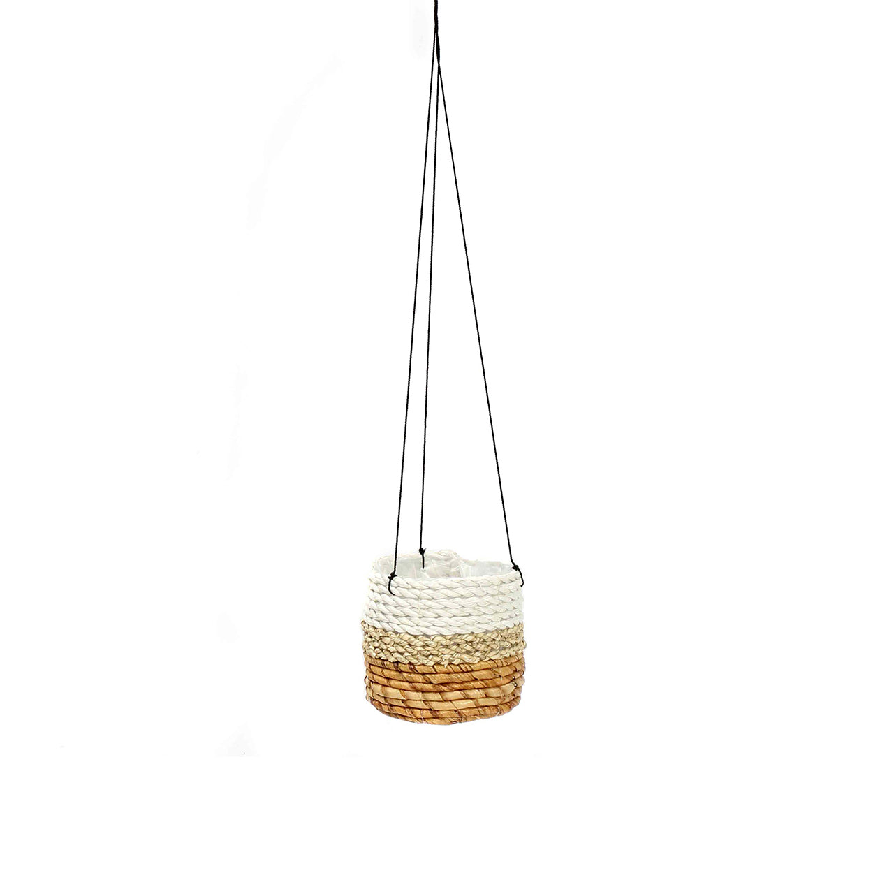 El colgador para plantas de plátano - blanco natural - S