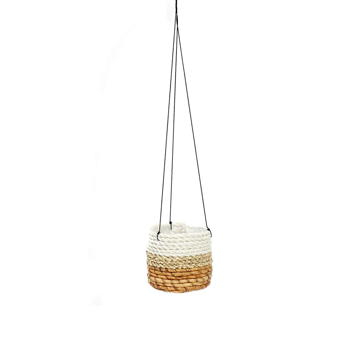 El colgador para plantas de plátano - blanco natural - S